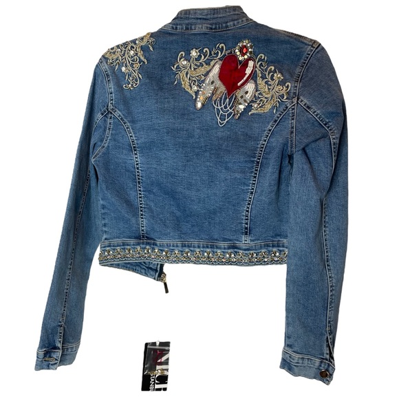 NICE Istanbul Couture Embroidered Jean Jacket - Picture 2 of 11